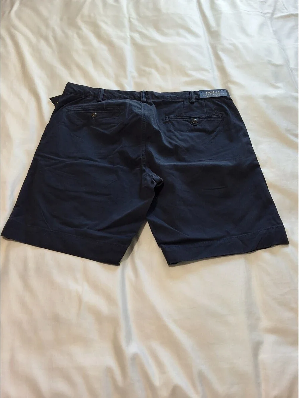 Polo Ralph Lauren Stretch Slim Fit Navy Blue Shorts Size 36